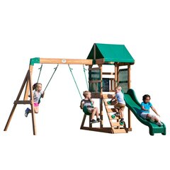 Medinis žaidimų namelis Backyard Discovery Buckley Hill 5in1 цена и информация | Детские игровые домики | pigu.lt