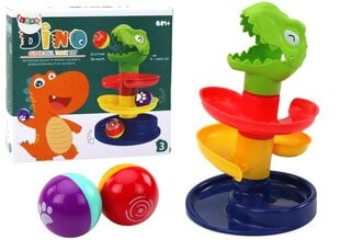 Edukacinis kamuoliukų rūšiuoklis Lean Toys Dinozauras kaina ir informacija | Žaislai kūdikiams | pigu.lt