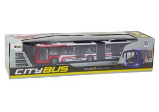 Nuotoliniu būdu valdomas miesto autobusas Lean Toys, raudonas kaina ir informacija | Žaislai berniukams | pigu.lt