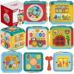 Daugiafunkcinis edukacinis kubas Wooppie 6-in-1 Activity Box kaina ir informacija | Žaislai kūdikiams | pigu.lt
