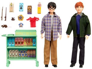 Lėlių rinkinys Mattel Harry Potter Ronas ir Haris Hogvartso eksprese kaina ir informacija | Žaislai mergaitėms | pigu.lt