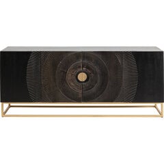 Komoda Kare Design Madeira Dark, 177x45x75 cm, ruda kaina ir informacija | Komodos | pigu.lt