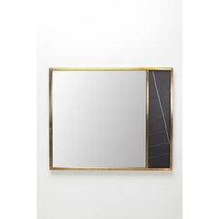 Sieninis veidrodis Kare Design Cesaro 120x100 cm, auksinis kaina ir informacija | Veidrodžiai | pigu.lt