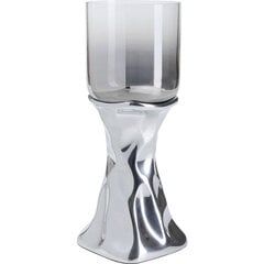 Žvakidėžė Jade sidabrinė 33cm kaina ir informacija | Žvakės, Žvakidės | pigu.lt
