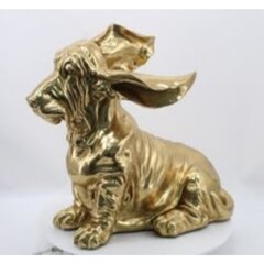 Kare Design statulėlė Coiffed Dog Gold, 52 cm kaina ir informacija | Interjero detalės | pigu.lt