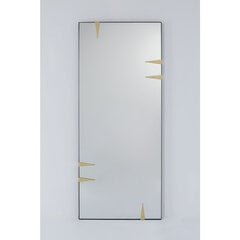 Sienins veidrodis Kare Design, 76x183 cm, juodas kaina ir informacija | Veidrodžiai | pigu.lt