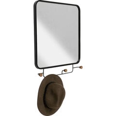 Kabykla Kare Design Gina Mirror, juoda kaina ir informacija | Drabužių kabyklos | pigu.lt