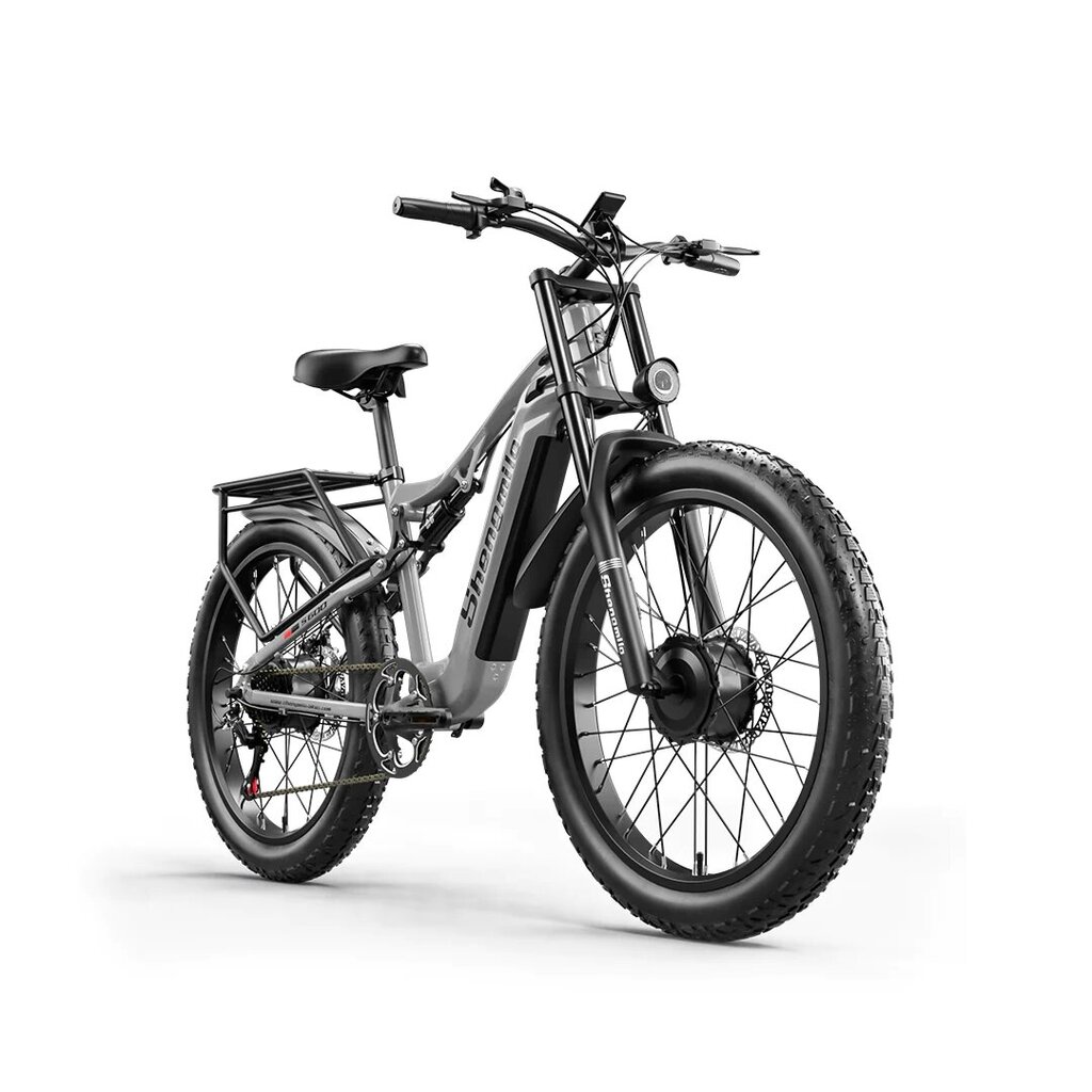 Elektrinis dviratis Shengmilo MX06 26", pilkas kaina ir informacija | Elektriniai dviračiai | pigu.lt