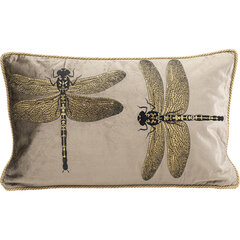 Dekoratyvinė pagalvėlė Kare design Glitter Dragonfly Brown 50x30 cm, smėlio spalvos kaina ir informacija | Pagalvės, užvalkalai, apsaugos | pigu.lt