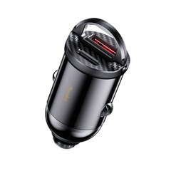 Benks Car charger C30 SE - USB + Type C - PD 30W 4,8A black цена и информация | Зарядные устройства для телефонов | pigu.lt