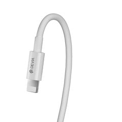 Сетевая зарядка Devia Smart с 2 портами USB (2,4А) + Type-C, белое цена и информация | Кабели для телефонов | pigu.lt