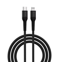 Devia cable Gracious USB-C - USB-C 1,5 m 3A black цена и информация | Кабели для телефонов | pigu.lt