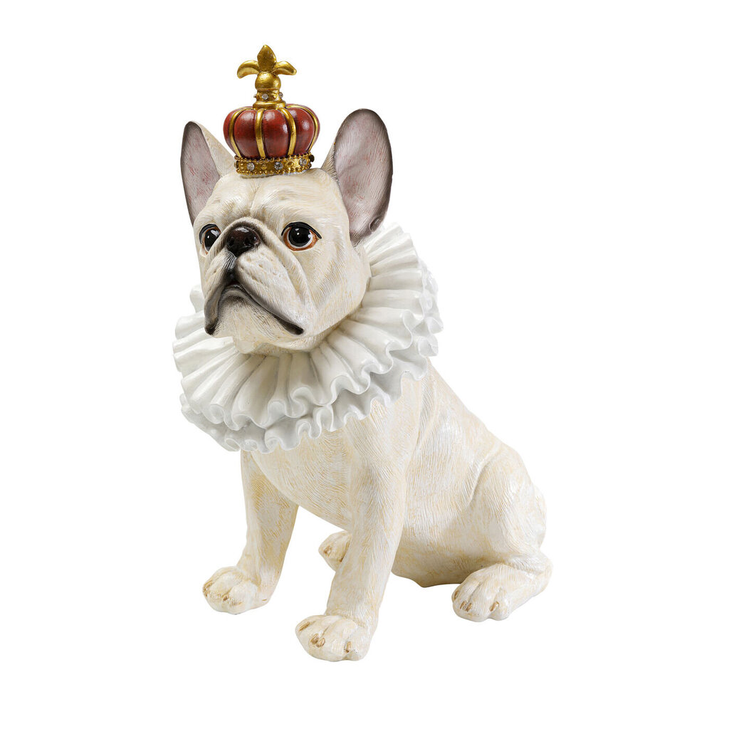 Kare Design statulėlė King Dog White, 33 cm kaina ir informacija | Interjero detalės | pigu.lt