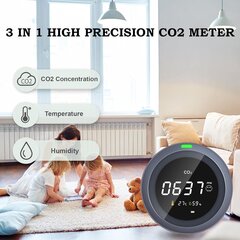 Монитор CO2 Protmex PTH-5, 3-в-1 цена и информация | Метеорологические станции, термометры | pigu.lt