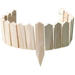Палисадник деревянный 120х20см. Деревянный забор из бука, изготовленный из деревянных бочек цена и информация | Заборы и принадлежности к ним | pigu.lt
