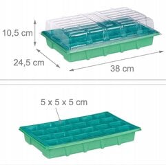 Набор пластиковых теплиц RelaxDays Mini, 24 шт. цена и информация | Теплицы | pigu.lt