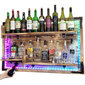 Pakabinama sieninė lentyna su RGB apšvietimu kaina ir informacija | Virtuvės įrankiai | pigu.lt