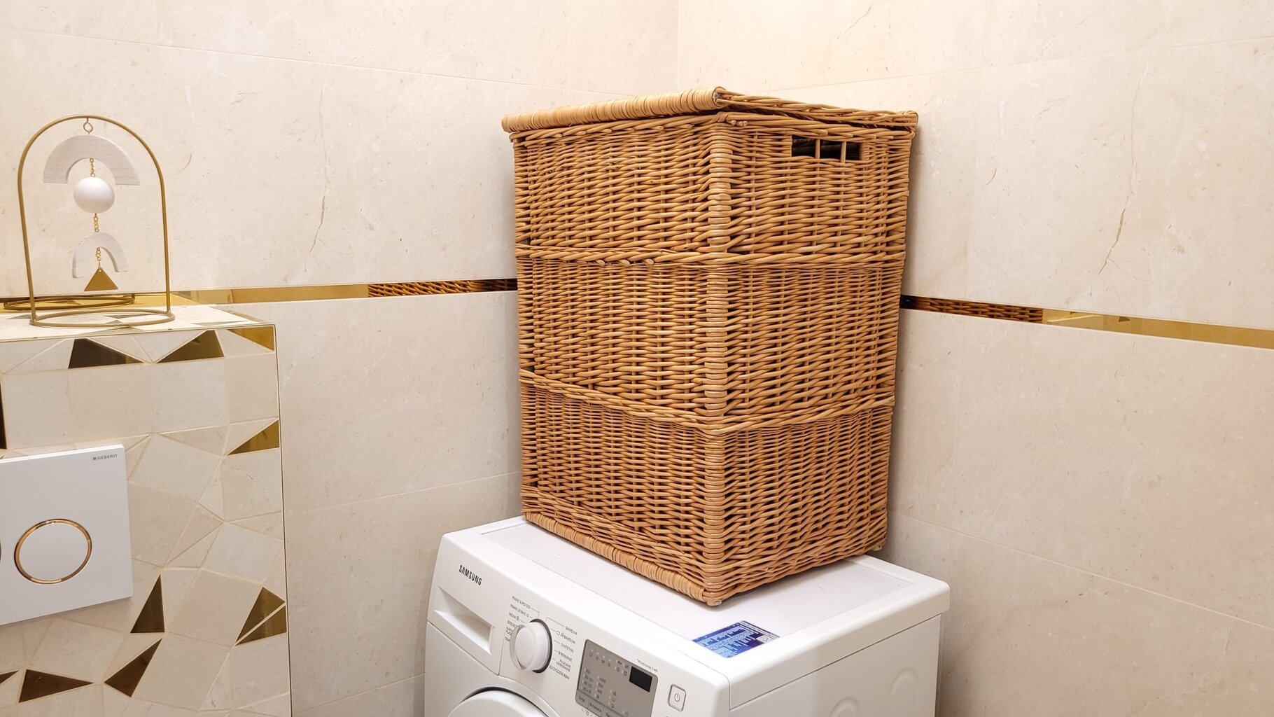 Pintas krepšys skalbiniams kaina ir informacija | Vonios kambario aksesuarai | pigu.lt