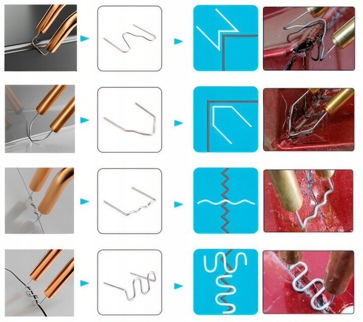 Antgaliai plastikiniam suvirinimo aparatui Red Technic RTZZP0087, 8 rūšys 800 vnt. kaina ir informacija | Suvirinimo aparatai, lituokliai | pigu.lt