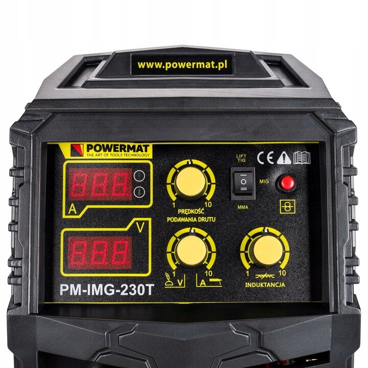 Suvirinimo inverteris su priedais Powermat PM-IMG-230T, MIG/MAG/MMA/TIG, 230A kaina ir informacija | Suvirinimo aparatai, lituokliai | pigu.lt