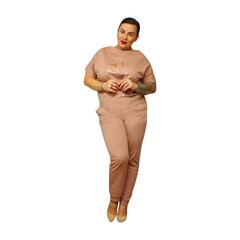 Женский розовый летний комплект цена и информация | Женские костюмы | pigu.lt