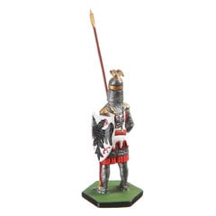 Statulėlė Skardinis kareivis, viduramžių riteris su lydeka, 1 vnt. kaina ir informacija | Interjero detalės | pigu.lt