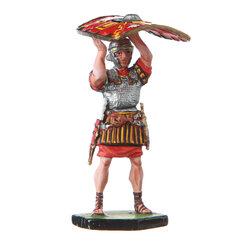 Statulėlė Skardinis kareivis, romėnų legionierius su skydu, 1 vnt. kaina ir informacija | Interjero detalės | pigu.lt