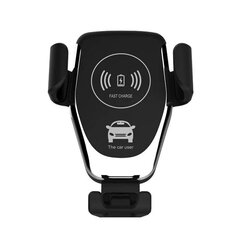 2in1 telefono laikiklis ir belaidis įkroviklis; Automobilinis telefono laikiklis ir belaidis įkroviklis; Car phone holder and charger, BERIMAX D-01 kaina ir informacija | Telefono laikikliai | pigu.lt