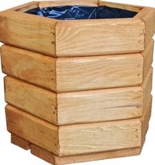 Горшок дреФко 30 см х 25 х 26 см деревянный цена и информация | Горшки | pigu.lt