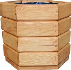 Горшок дреФко 30 см х 25 х 26 см деревянный цена и информация | Горшки | pigu.lt