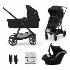 Prekė su pažeista pakuote.Universalus vežimėlis Kinderkraft newly 3in1, Mink pro black цена и информация | Товары для младенцев и одежда для детей с поврежденной упаковкой | pigu.lt