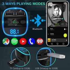 LENCENT T25 Bluetooth FM Transmitter Car Adapter цена и информация | FM-модуляторы | pigu.lt