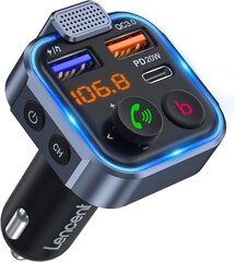 LENCENT Bluetooth FM Transmitter V5.3 цена и информация | FM-модуляторы | pigu.lt