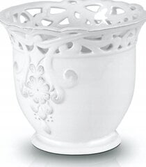 Подставка для цветочного горшка Polnix 13 x 11 см керамика белая цена и информация | Подставки для цветов, держатели для вазонов | pigu.lt