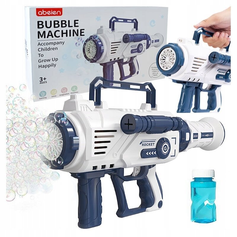 Automatinis muilo burbulų šautuvas su LED цена и информация | Vandens, smėlio ir paplūdimio žaislai | pigu.lt