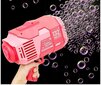 Elektrinis muilo burbulų pistoletas 2in1, rožinis цена и информация | Vandens, smėlio ir paplūdimio žaislai | pigu.lt