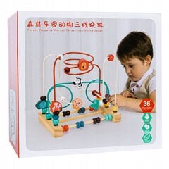 Medinis edukacinis labirintas Montessori Zoologijos sodas цена и информация | Игрушки для малышей | pigu.lt