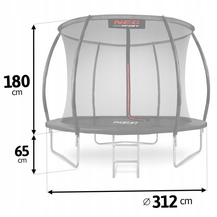 Batutas Neo-Sport, 312 cm kaina ir informacija | Batutai | pigu.lt