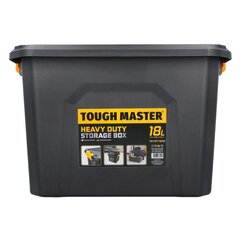 Plastikinė daiktadėžė ,18l Tough Master® TM-UPT-4034 kaina ir informacija | Įrankių dėžės, laikikliai | pigu.lt