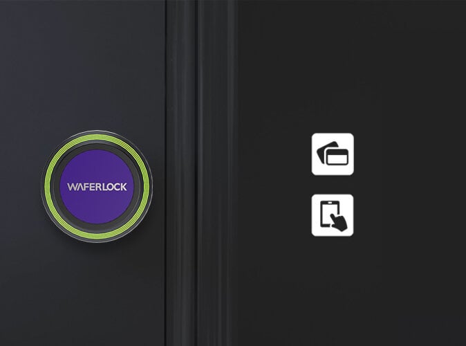 Elektroninė išmani durų spyna Waferlock C761 Bluetooth E30+30 kaina ir informacija | Spynos | pigu.lt