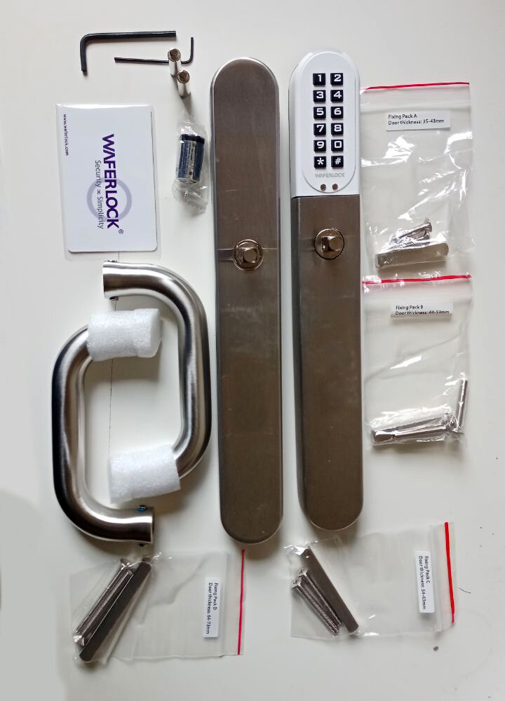 Išmani durų spyna (rankena)  Waferlock L701 balta цена и информация | Spynos | pigu.lt