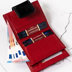 Женский кошелек, красный, Peterson цена и информация | Женские кошельки, держатели для карточек | pigu.lt