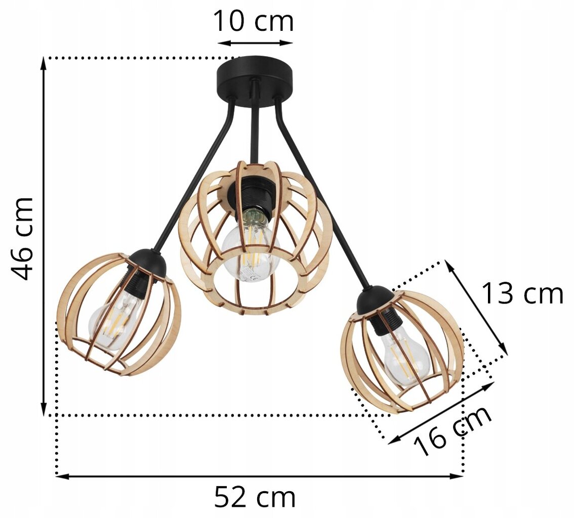 LightHome pakabinamas šviestuvas Trio Timber kaina ir informacija | Pakabinami šviestuvai | pigu.lt