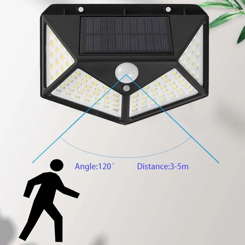 Lauko šviestuvas su judesio jutikliu ir saulės baterija Si100, 1 vnt. цена и информация | Lauko šviestuvai | pigu.lt