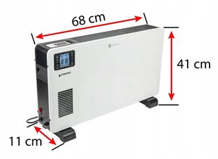 Elektrinis konvektorinis šildytuvas Powermat PM-GK-3500DLW, 2300W, LCD цена и информация | Обогреватели | pigu.lt