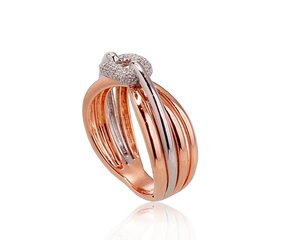 Auksinis žiedas su deimantais moterims Diamond Sky „Omega“ iš 585 baltojo aukso DS01G710 kaina ir informacija | Žiedai | pigu.lt