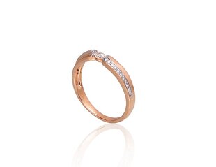 Auksinis žiedas su deimantais Diamond Sky "X - Factor II" iš raudono, 585 prabos aukso DS01G722 kaina ir informacija | Žiedai | pigu.lt