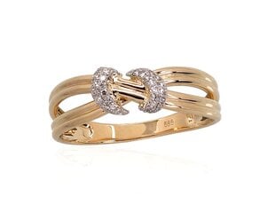Auksinis žiedas su deimantais Diamond Sky "Omega" DS01G723 kaina ir informacija | Žiedai | pigu.lt