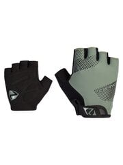Ziener Короткие велосипедные перчатки для мужчин Camillo 988230-139 зеленый цена и информация | Велосипедные перчатки | pigu.lt