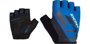Короткие велосипедные перчатки для мужчин Ziener Crisander 988231-798 синий цена и информация | Велосипедные перчатки | pigu.lt